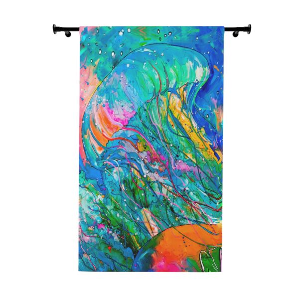 NEW💥Window Curtain Panels made with Jen Callahan's Painting "Virginia Beach Jelly"