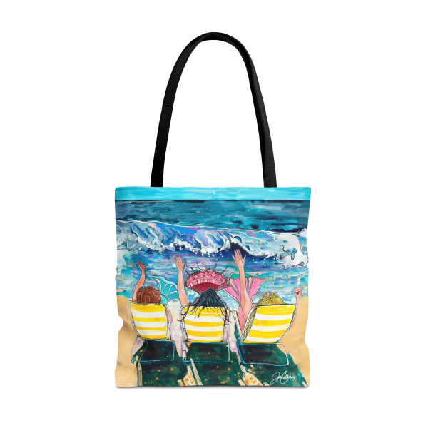The Ultimate Mermaid Beach Bag (Free Shipping) By Jen Callahan © painting “Mermaid on Vacation” $42.00 & Free Shipping