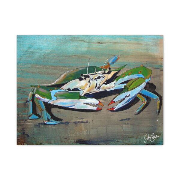 Copy of Crab Walk Blue Crab Canvas Print — Matte Stretched Canvas