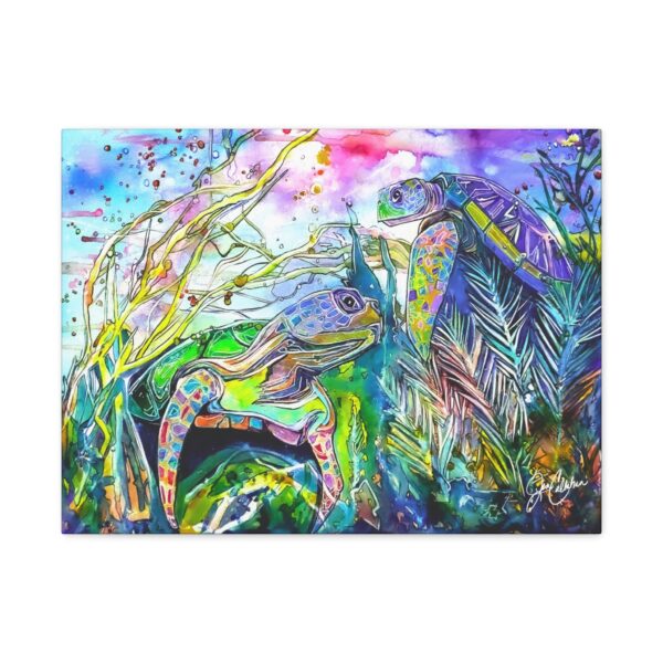 Jen Callahan Art | “Turtle Rest” Canvas Print Wall Decor