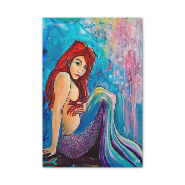 Jen Callahan Art | “Lex Mermaid” Canvas Print, Ready to Hang