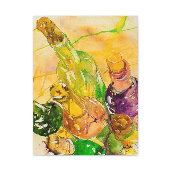 Jen Callahan Art | Wine painting "Wine Party" Painted by Jen Callahan Printed on Canvas
