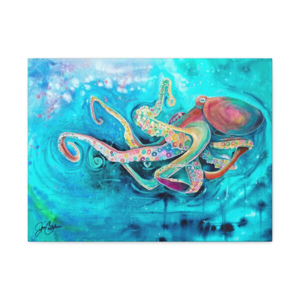 Octopus Dance Canvas Print — Jen Callahan Reproduction, Matte Stretched Ready-to-Hang