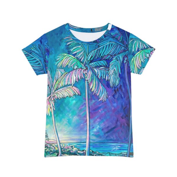 "Key West Palms” OLIVE, SALTY, ROSE & TIPSY made from Jen Callahan’s paintings into a Short Sleeve Shirt