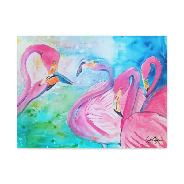Jen Callahan Art | Flamingos “Do You Want to Dance” Wall Art Original Reproduction