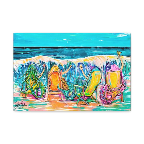 Jen Callahan Art | “Drunk Mermaids on the Beach” Mermaid Lovers Beach House Wall Art Decor