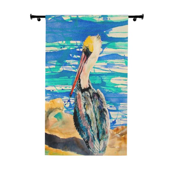 NEW💥Window Curtain Panels made with Jen Callahan's Painting "Baby Pelican"