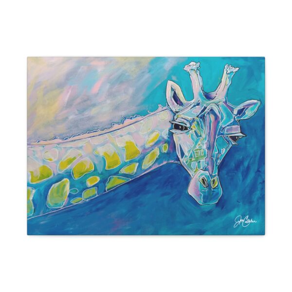 Jen Callahan Art | “Long Neck” Giraffe Canvas Print, Gallery Wrapped