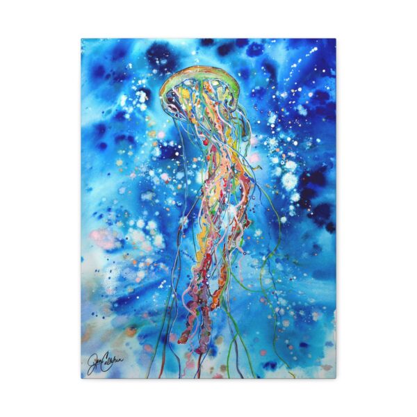 "Coastal Jellies" Jellyfish Canvas Print — Jen Callahan Art, Gallery-Wrapped Matte Canvas