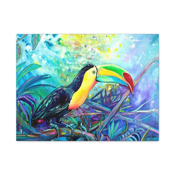 Jen Callahan Art | Belize Toucan Canvas Print — Matte Gallery-Wrapped Wall Art