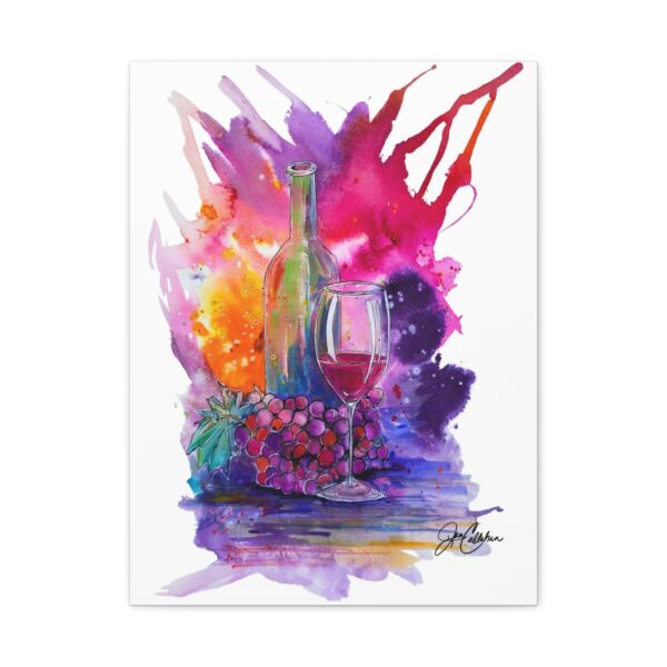 Jen Callahan Art | Wine painting "Wine Tonight" Painted by Jen Callahan Printed on Canvas