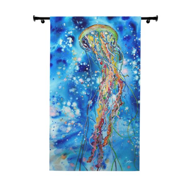 NEW💥Window Curtain Panels made with Jen Callahan's Painting "Coastal Jelly"