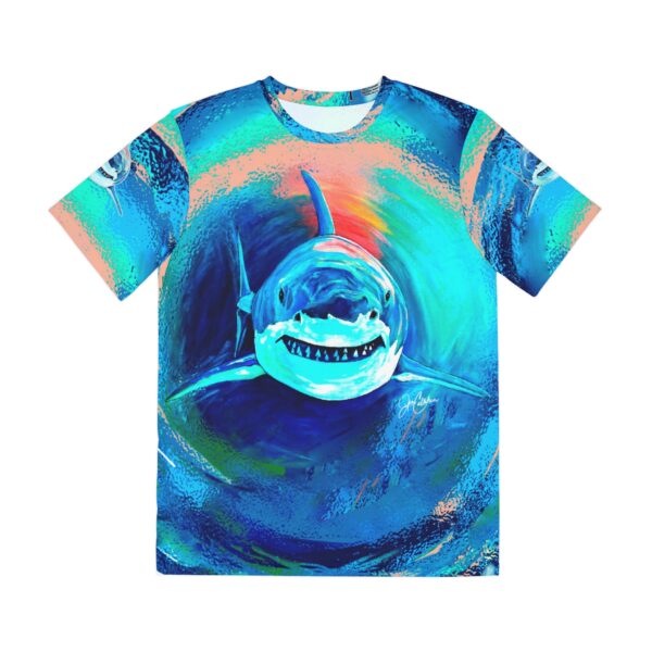Shark Attack Men's Tee This Great White Shark Tee, featuring a design from Jen Callahan's painting, is a fun gift for shark lovers