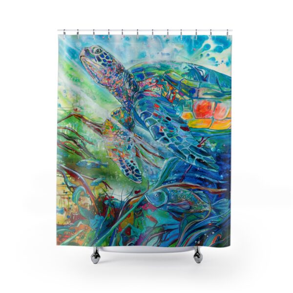 *NEW 2023* Bathroom SETS "Shower Curtains" "Turtle Journey" by Jen Callahan