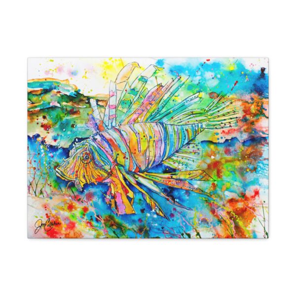 Jen Callahan Art | “Bonita Lionfish” Canvas Print, Gallery Wrapped