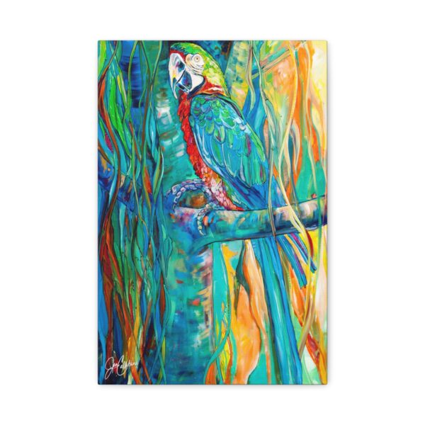 "Sonny" Macaw Bird painting print canvas Painted by Jen Callahan