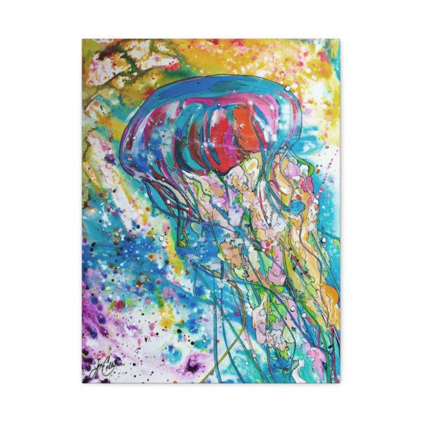 "Jelly Trio 3" Jellyfish Canvas Print — Jen Callahan Art, Gallery-Wrapped Matte Canvas