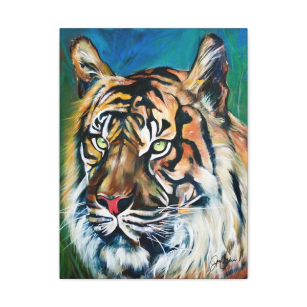 "Tiger Face" Tiger painting painted by Jen Callahan Printed on Canvas Ready to Hang
