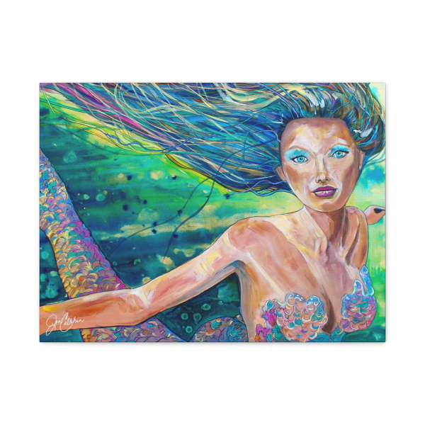 Jen Callahan Art | “GAGAMermaid” Canvas Print, Ready to Hang