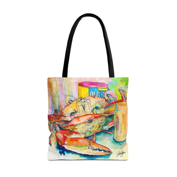 “Old Bay Blue Crab" Large 18” Artist Tote Bag by Jen Callahan (Free Shipping)