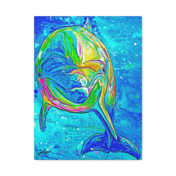 Jen Callahan Art | "Dolphin Sunshine" Painted by Jen Callahan Printed on Canvas