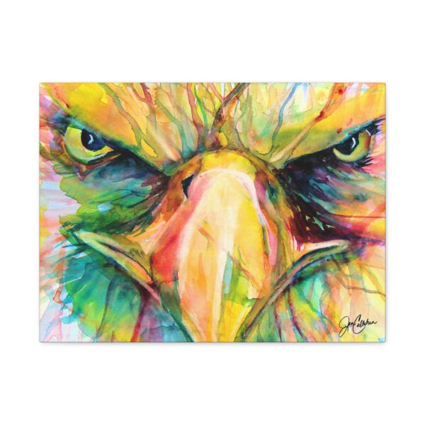 Teenage Eagle Painting Canvas — "I Don't Think So" Reproduction by Jen Callahan