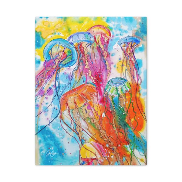 La Medusa Jellyfish Canvas Print — Jen Callahan Art, Gallery-Wrapped Matte Canvas