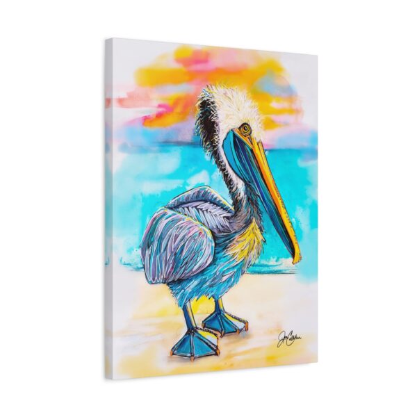 "Stumpy” Pelican  Painted by Jen Callahan© 🎨🖌 Reproduction on gallery wrapped canvas