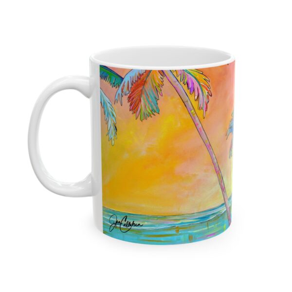 Coffee Mug Cup “Pastel Palm” by Jen Callahan ©