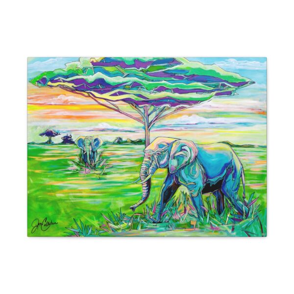 Jen Callahan Art | “Baby Elephant” Canvas Print, Gallery Wrapped