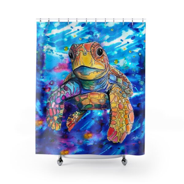 Bathroom SETS "Shower Curtains" "Baby Sea Turtle" by Jen Callahan