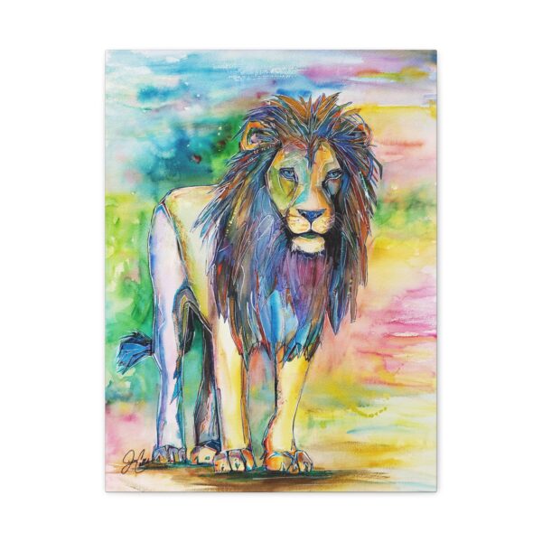 "Sonny" Lion painting painted by Jen Callahan Printed on Canvas Ready to Hang