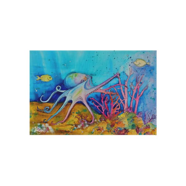 Jen Callahan Artist Mat | “Octopus Becoming the Reef" Quick-Dry Outdoor Rug | Free Shipping