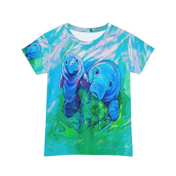 "Mother Manatee" made from Jen Callahan’s paintings into a Short Sleeve Shirt